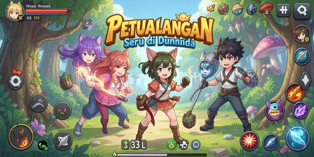 Screenshot menunjukkan pertarungan epik dalam 33L.