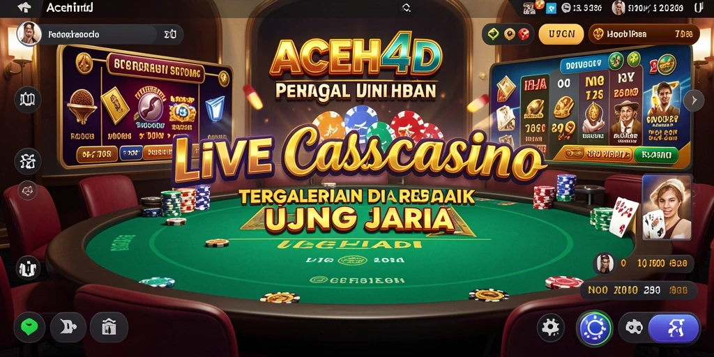 Tampilan gameplay Live Casino ACEH4D yang seru dan interaktif.