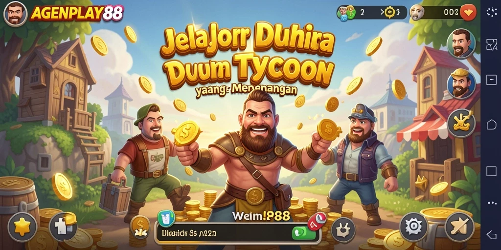 Screenshot AGENPLAY88 menunjukkan gameplay Tycoon yang seru dan interaktif.
