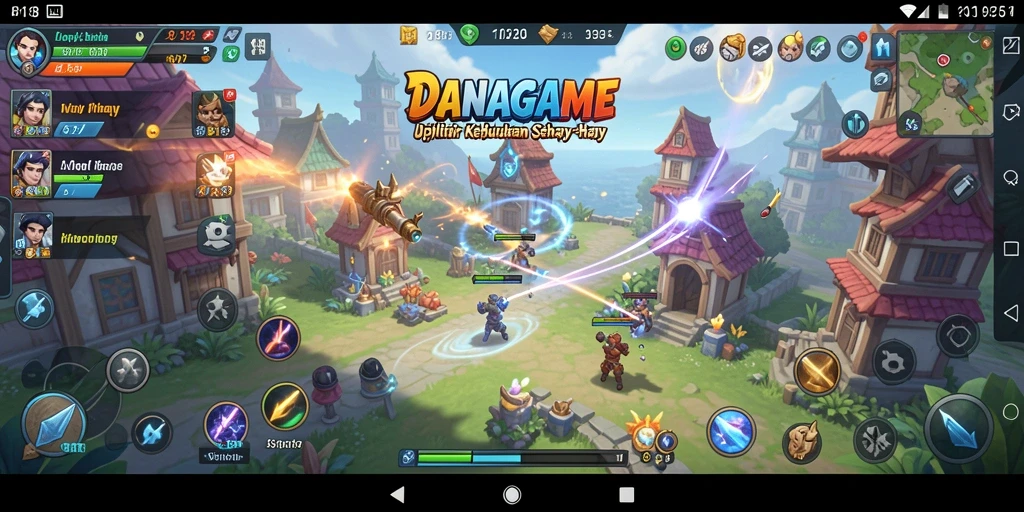 Tampilan antarmuka DANAGAME yang intuitif dan fungsional.