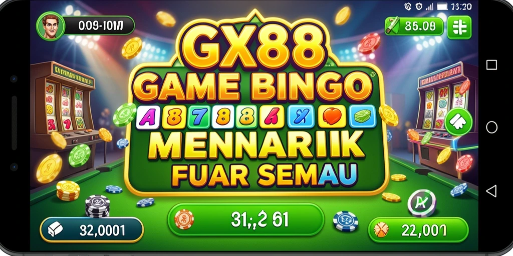 Screenshot GX88 menunjukkan pemain menikmati permainan Bingo yang seru.