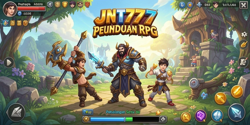 Tampilan gameplay seru dari JNT777 dengan beragam karakter dan petualangan epik.