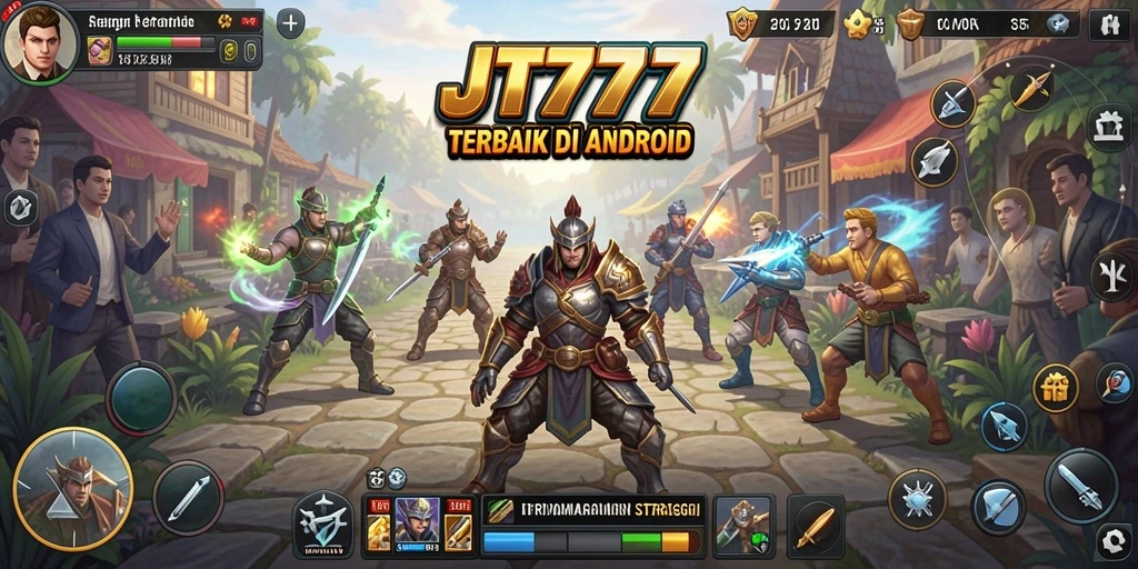 Screenshot utama JT777 menampilkan pertempuran strategis yang mendebarkan.