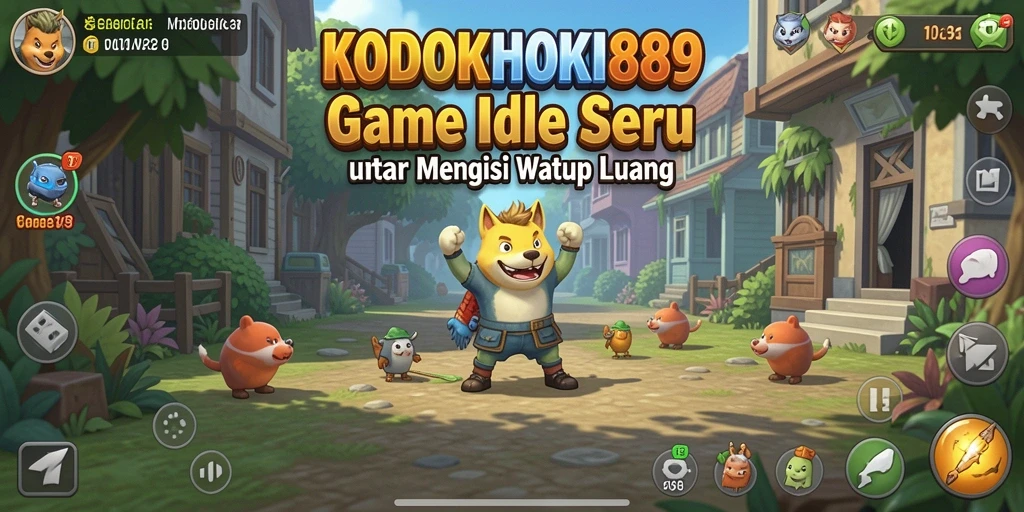 Tampilan screenshot utama KODOKHOKI889 yang menampilkan gameplay idle yang seru.