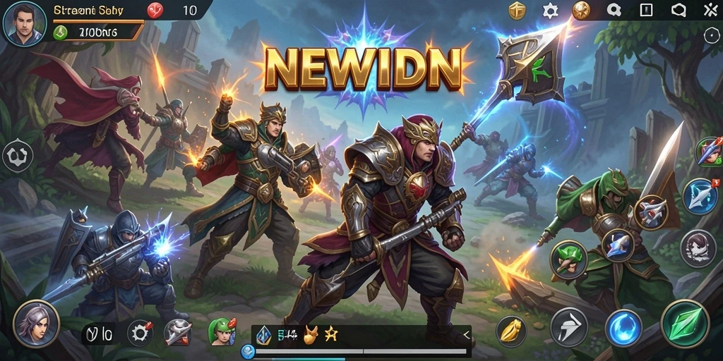 Tampilan gameplay <strong>NEWIDN</strong> yang mendebarkan dan penuh strategi.