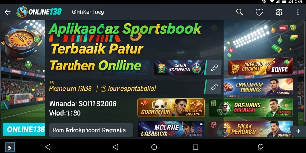 Tampilan utama ONLINE138 yang menarik untuk taruhan olahraga.
