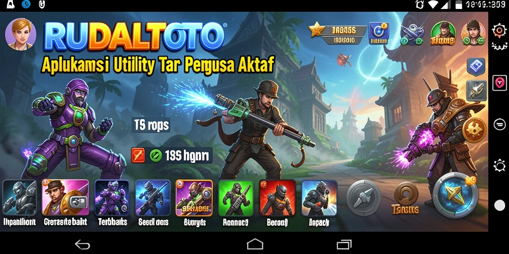 Tampilan utama RUDALTOTO yang menarik dan interaktif untuk pengguna.