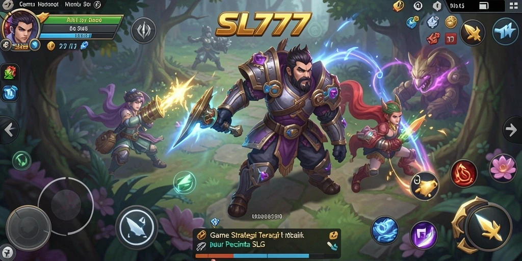 Tampilan aksion seru dalam gameplay SL777 yang penuh strategi.